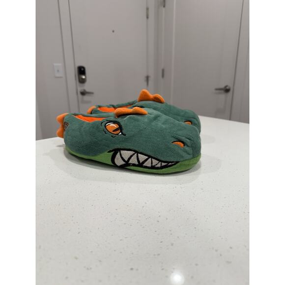 Skecher Boys Cozy‎ Saurus Slippers Size 4-5 - Picture 1 of 8